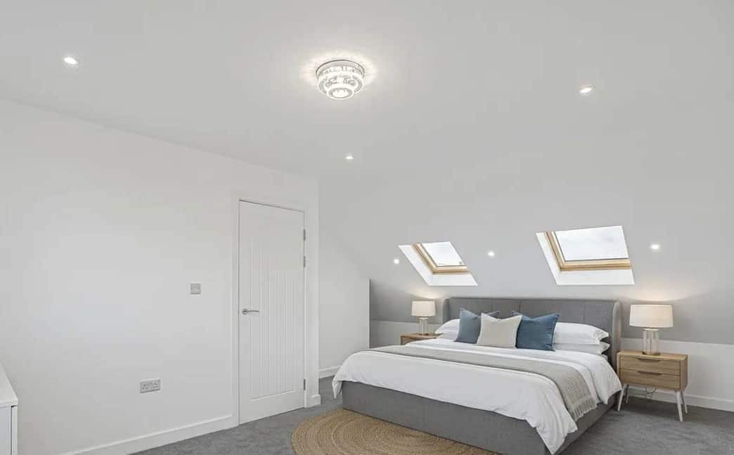 Dormer loft bedroom with rooflights, Redbridge
