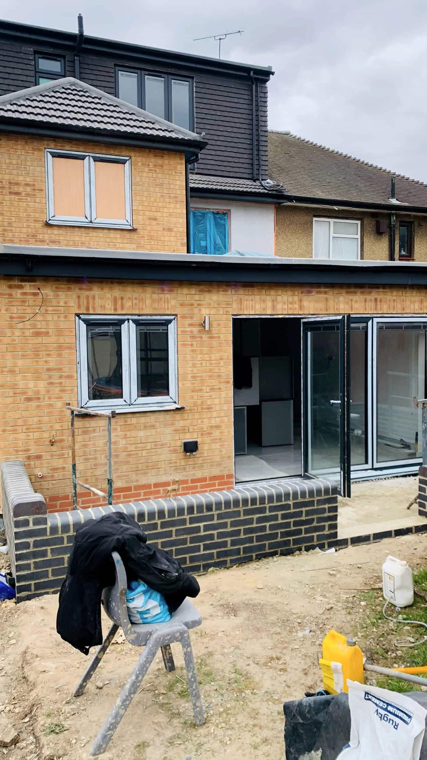 New-build house, Chigwell — rear elevation