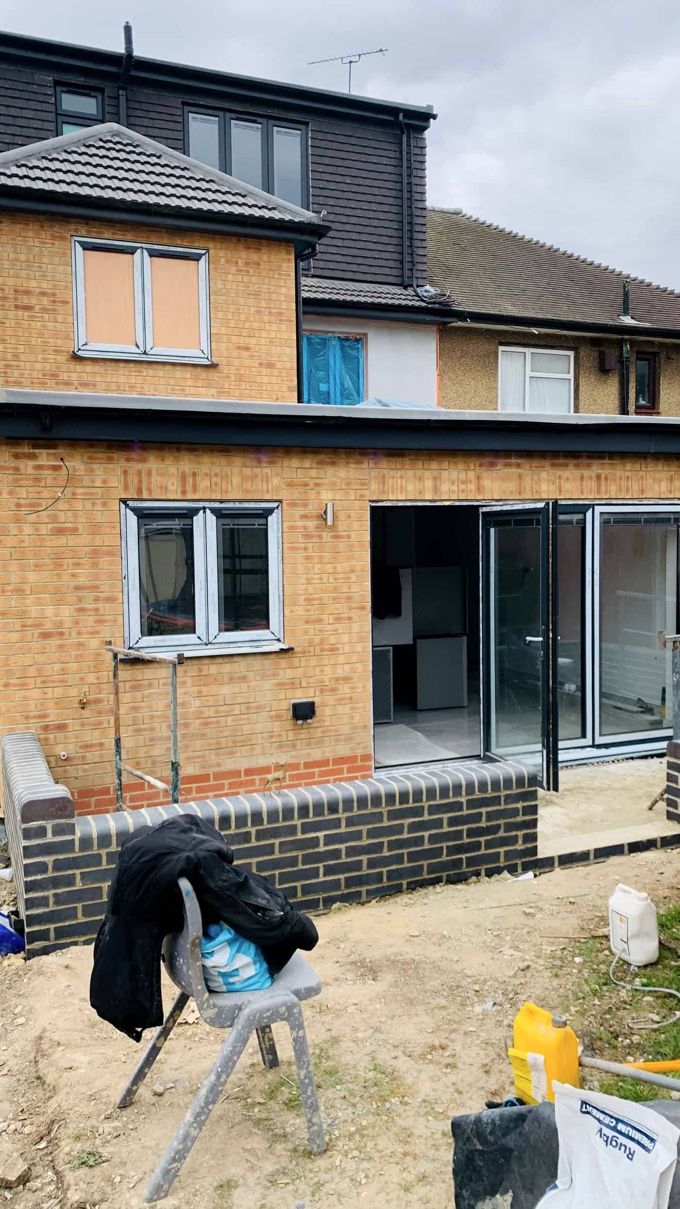 New-build house, Chigwell — rear elevation