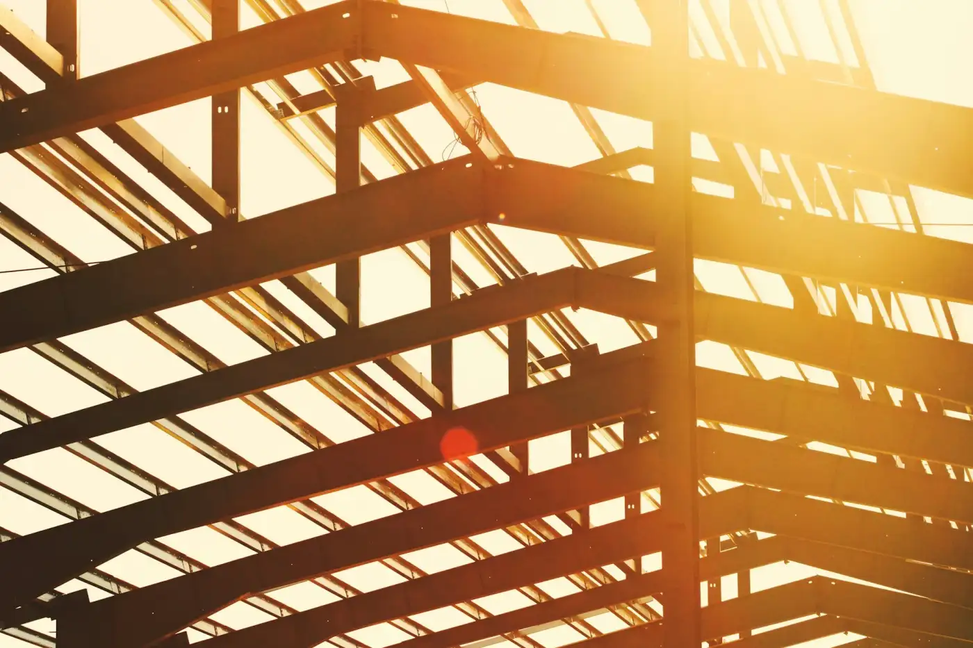 Steel roof frame